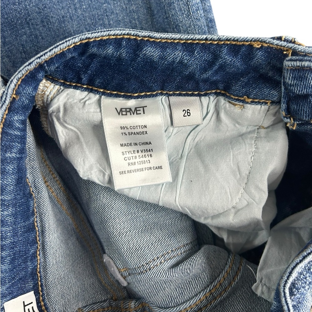 High-Rise Wide Leg Cropped Jeans - Blue - Picture 5 of 7